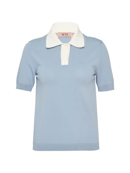 Gulerat tricou polo N°21 albastru