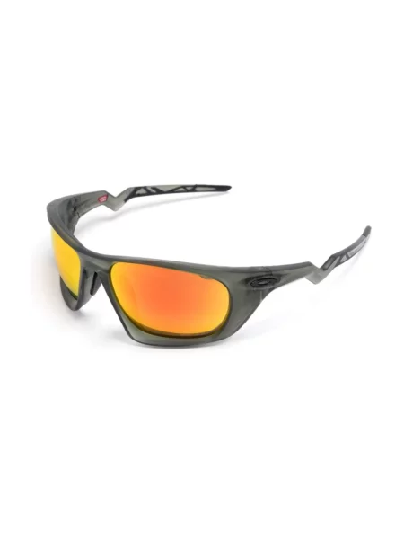 Okulary Oakley Lateralis Matte Olive Ink z soczewkami Prizm Ruby zielone