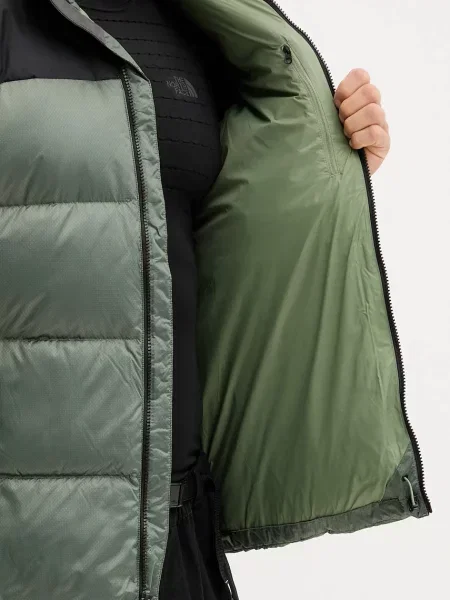 Пуховик The North Face зеленый
