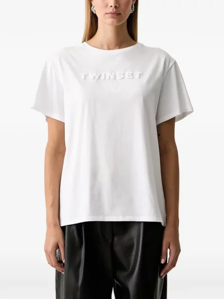 Tricou Twinset cu autograf alb