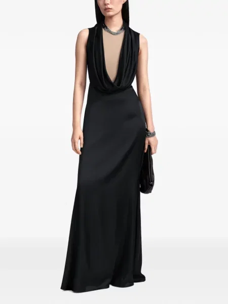 Rochie maxi Maison Margiela negru