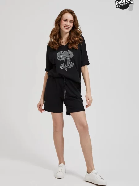 Pantaloni scurți Marisse negru