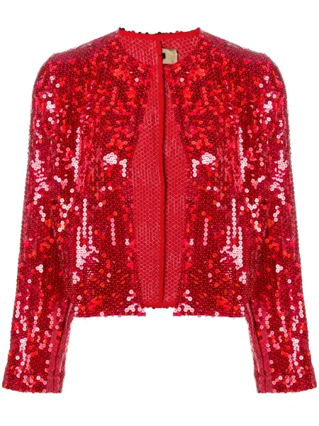 Zkrácená bunda Comme Des Garçons Pre-owned s flitry červená
