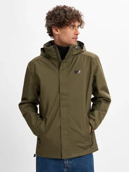 Ocieplana kurtka z kapturem Helly Hansen Dubliner w kolorze khaki w kolorze zielonym S zielona