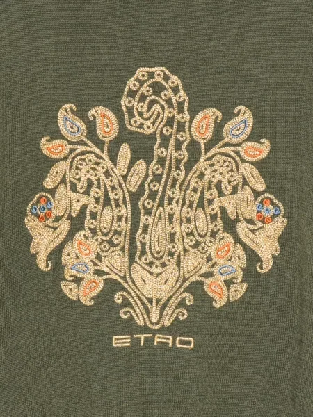 Пуловер Etro зелено