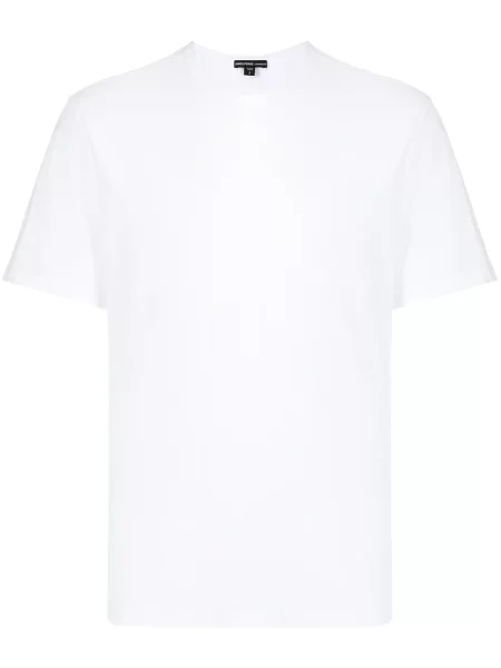 Tricou James Perse din jerseu alb