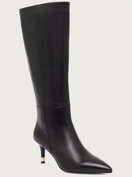 Furla cizme pentru femei din piele Aria negru