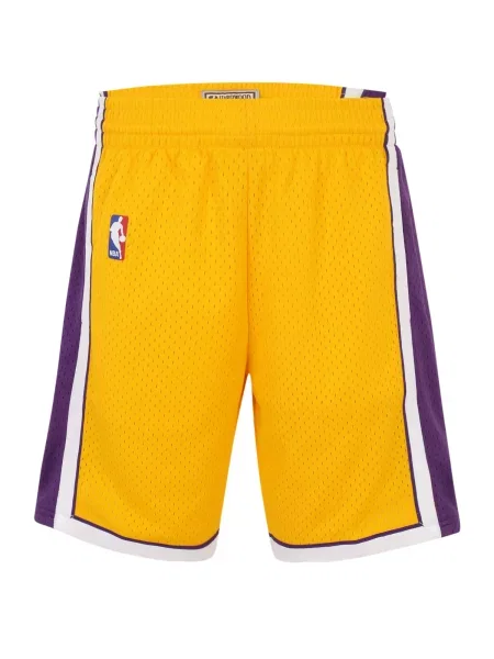 Mitchell & Ness Pantaloni LOS ANGELES LAKERS galben auriu / mov închis alb