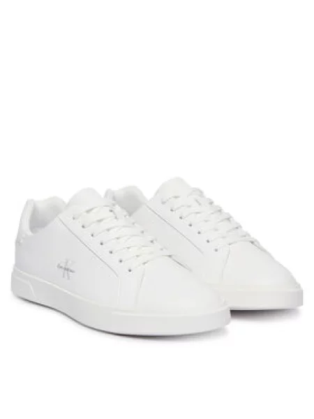 Calvin Klein Nízke tenisky sivá / čierna biela