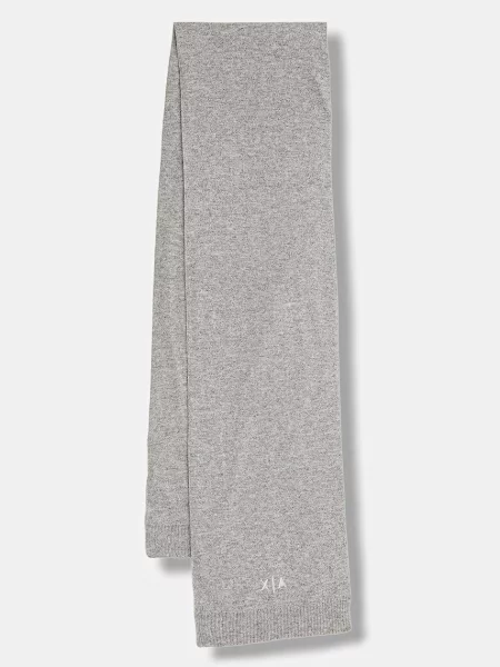 Armani Exchange Šal s dodatkom vune siva