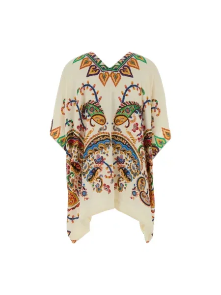 Kurtka koszulowa Etro z nadrukiem biała