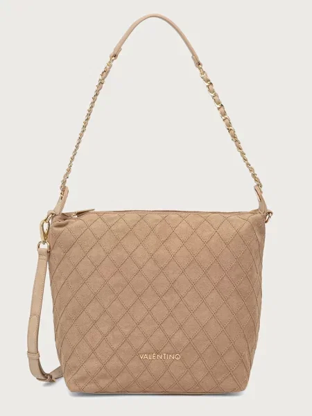 Valentino Bags geantă pentru femei cu imitație de piele întoarsă MAKENA bej