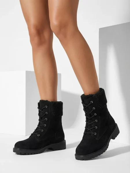 Gleznă botine Resti din piele negru