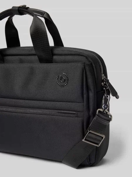 Torba biznesowa z paskiem na ramię model NERO' Bugatti czarna