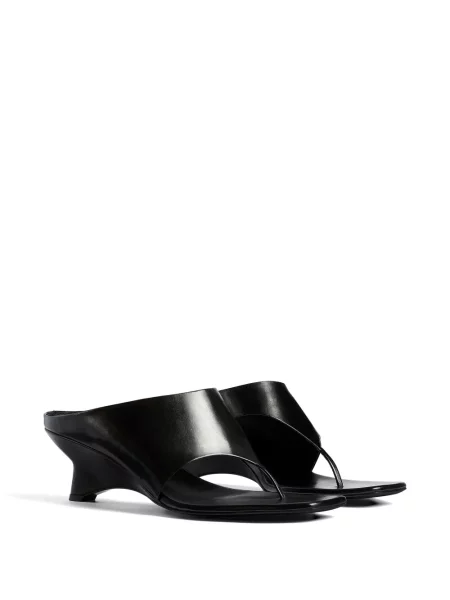 Papuci tip mules Khaite negru