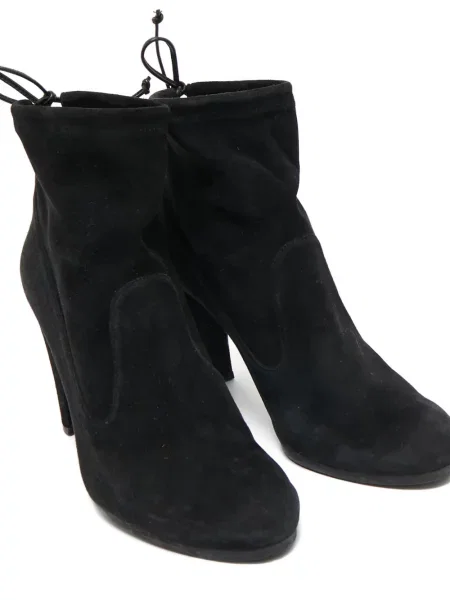 Botine Stuart Weitzman din piele de căprioară negru