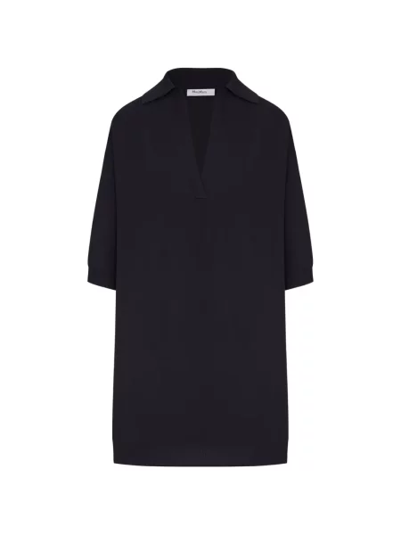 Top Max Mara cu decolteu în V negru