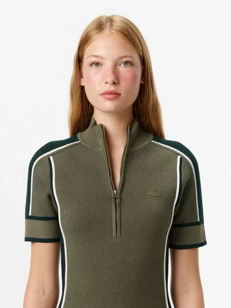 Платье мини Lacoste зеленое