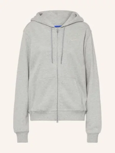 Nike Mikina Studio Fleece světle šedá