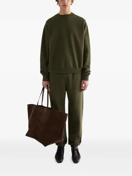 Hanorac cu glugă Jil Sander cu imagine verde