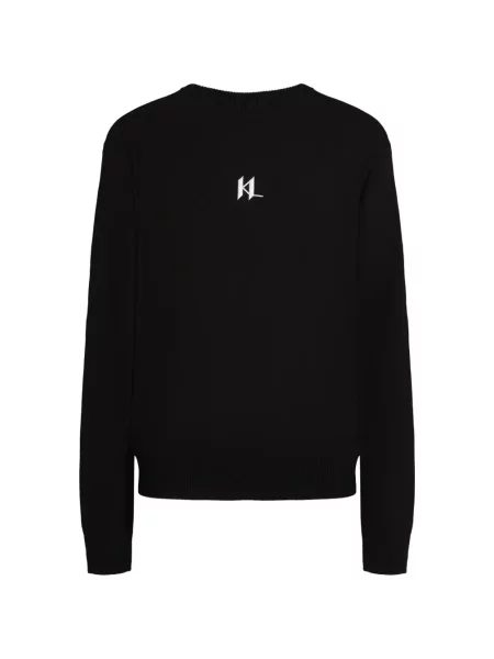 Cămașă Karl Lagerfeld cu broderie negru