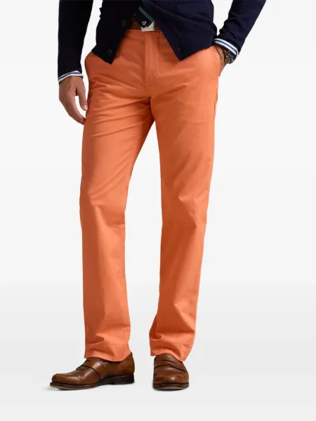 Pruhovaná manšestrová kšiltovka Polo Ralph Lauren s potiskem oranžová