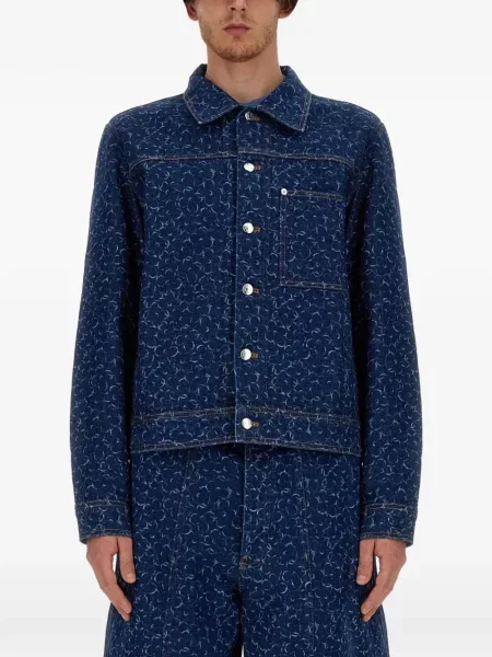 Дънково яке Maison Kitsuné синьо