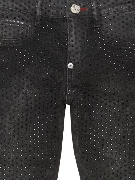 Jeansy dziecięce Philipp Plein czarne