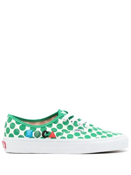Sneakerși Vans Authentic cu buline verde
