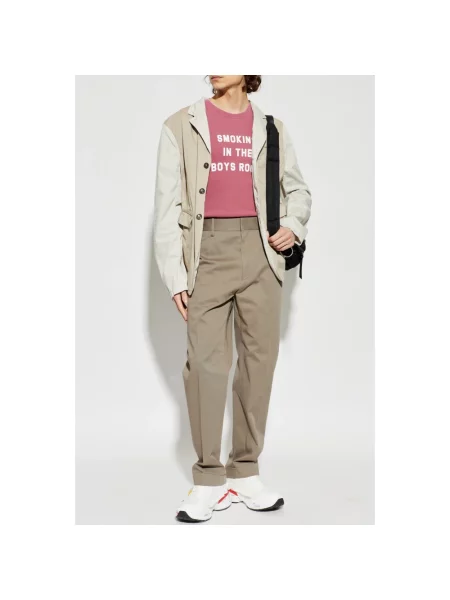 Spodnie Dsquared2 z logo beżowe