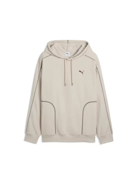 Zimowa bluza z kapturem Essentials Elevated o luźnym kroju PUMA beżowa