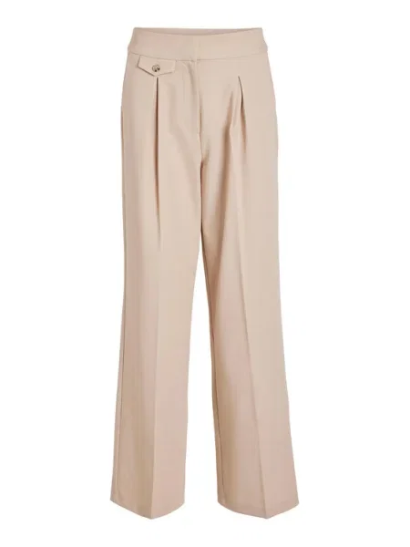 Vila Pantaloni din Straight Fit bej