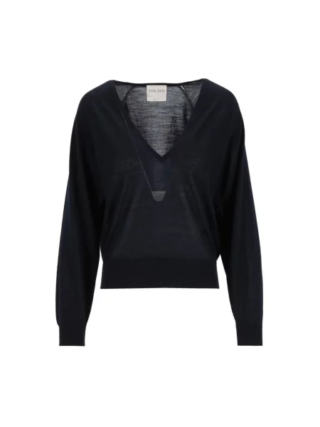 Sweter Forte Forte wełniany niebieski