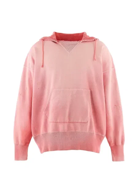 Bluza z kapturem Saint Mxxxxxx z przetarciami różowa