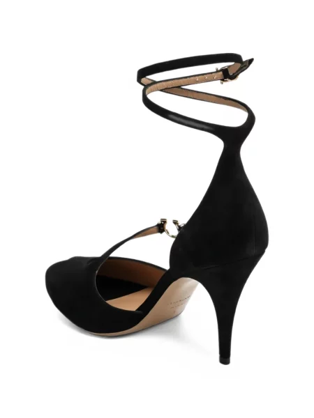 Pantofi cu toc Ferragamo cu bretele negru