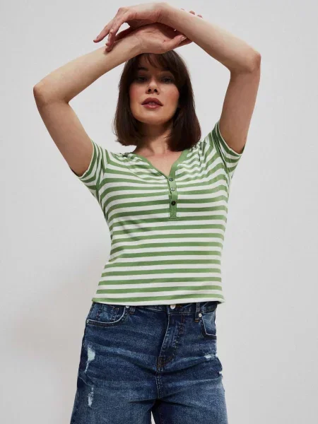 Bluză Marisse cu dungi albastru