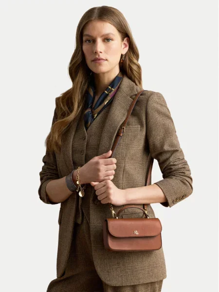 LAUREN RALPH LAUREN Táska Világosbarna barna