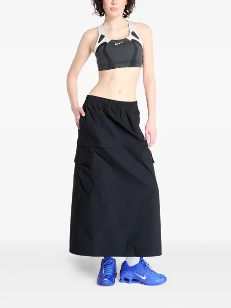 Długa bluza z kapturem Nike do biegania czarna