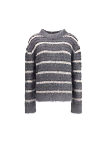Moherowy sweter Marni szary