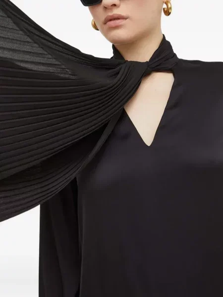 Rochie mini Liu Jo plisată de costum negru