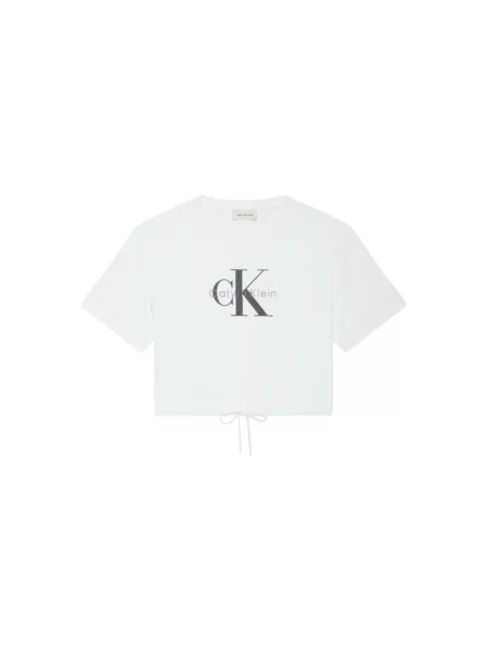 Ošišano majica Calvin Klein Jeans bijela