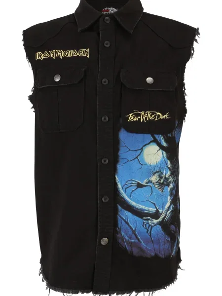 Retro srajca Brandit brez rokavov črna