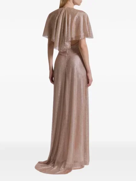 Rochie maxi Alberta Ferretti de costum roz