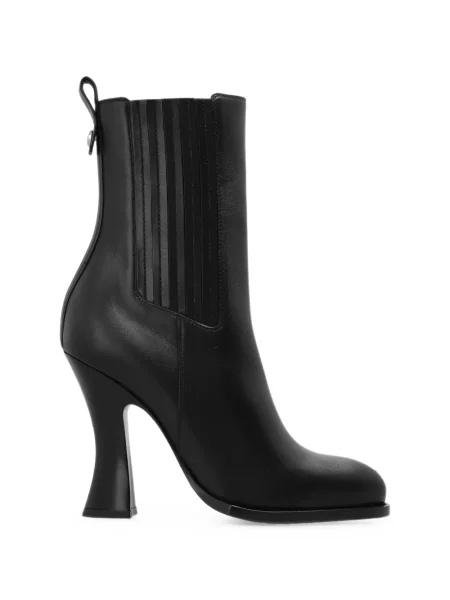 Cizme scurte Burberry din piele negru