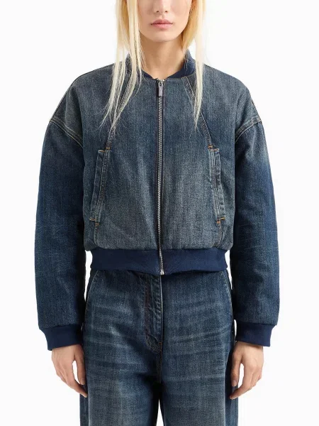 Джинсова куртка Armani Exchange синій