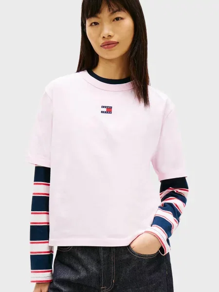 Футболка Tommy Jeans рожева