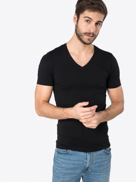 OLYMP Tricou Level 5' negru