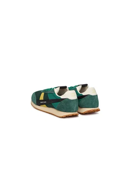 Sportcipők Tommy Jeans Retro Runner Archive Open Mesh zöld