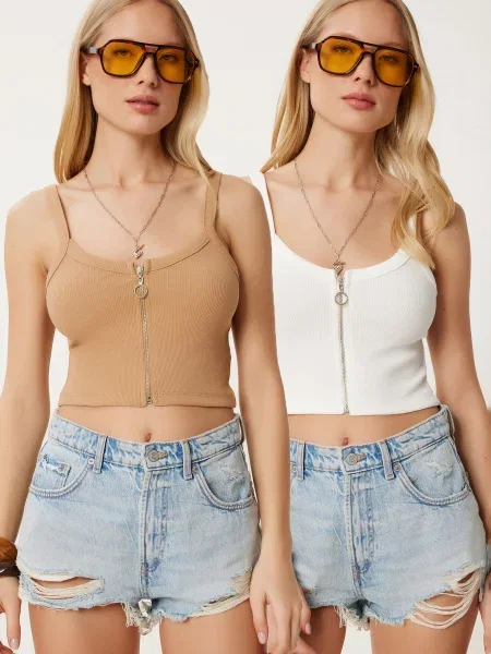 Happiness İstanbul Top pielii alb