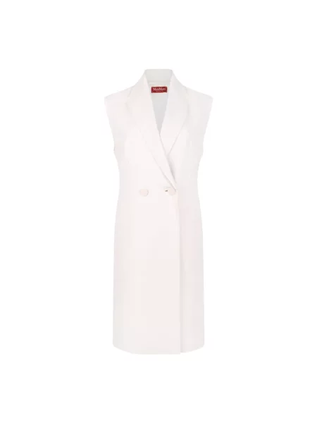 Kamizelka Max Mara Studio dwurzędowa biała